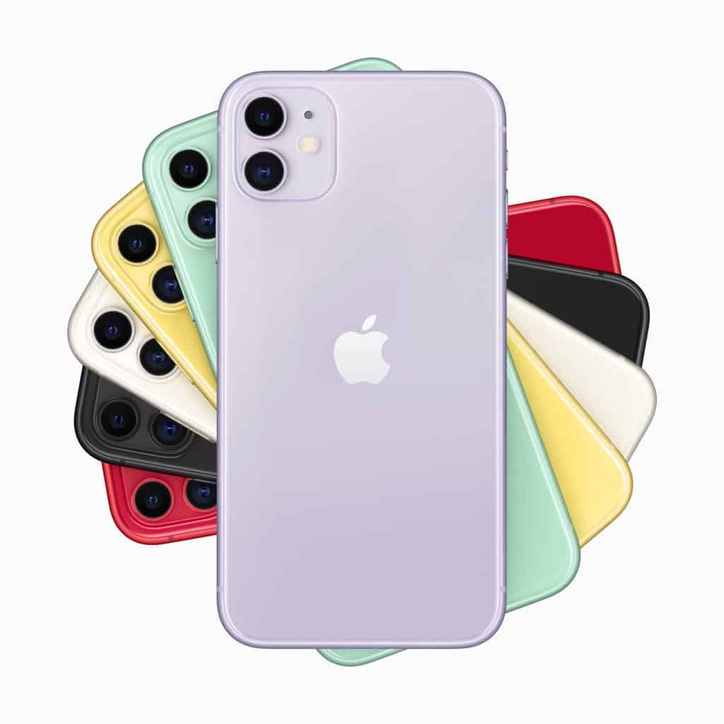 iPhone 11, colours