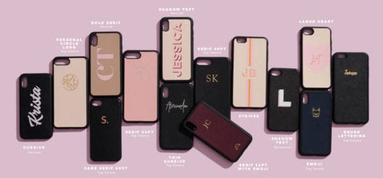 Monogram your phone case with the Daily Edited International Womens Day.
