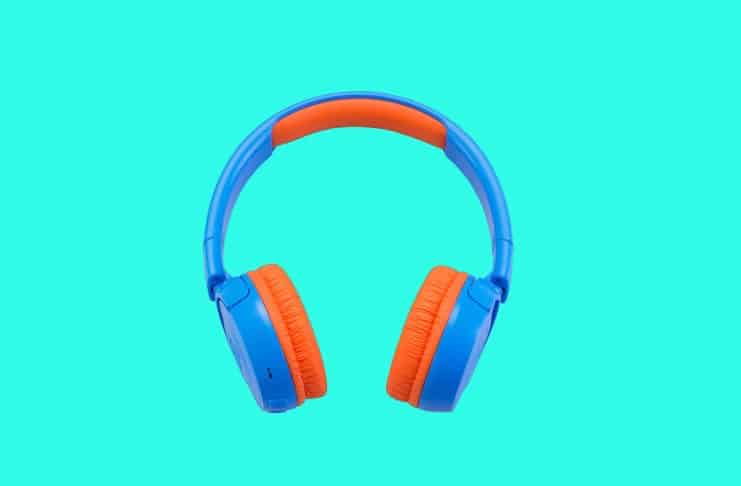 JBL JR 300BT On-Ear Wireless Bluetooth Headphones - Blue/Orange