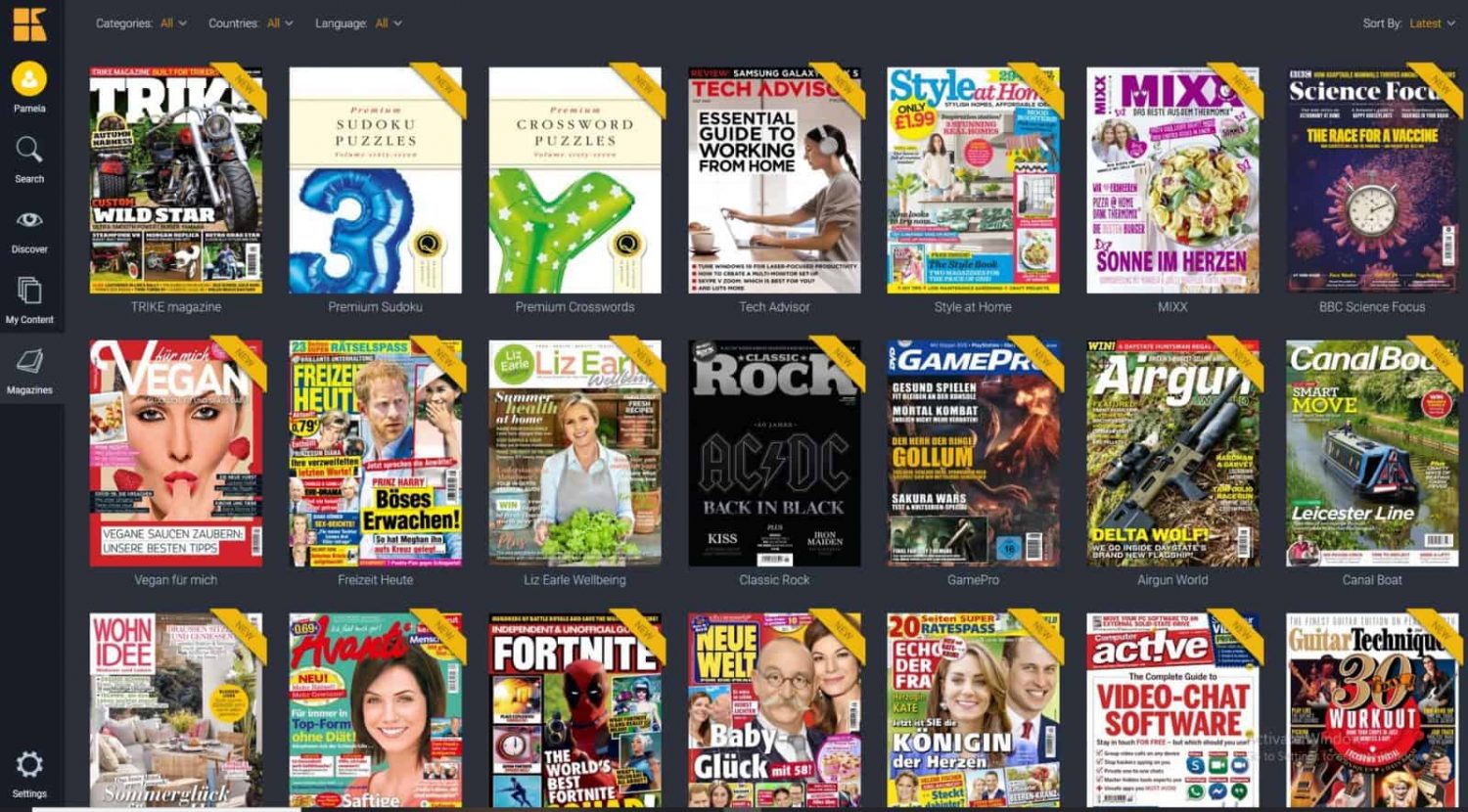 Readly - offering the choice of over 5000 magazines.