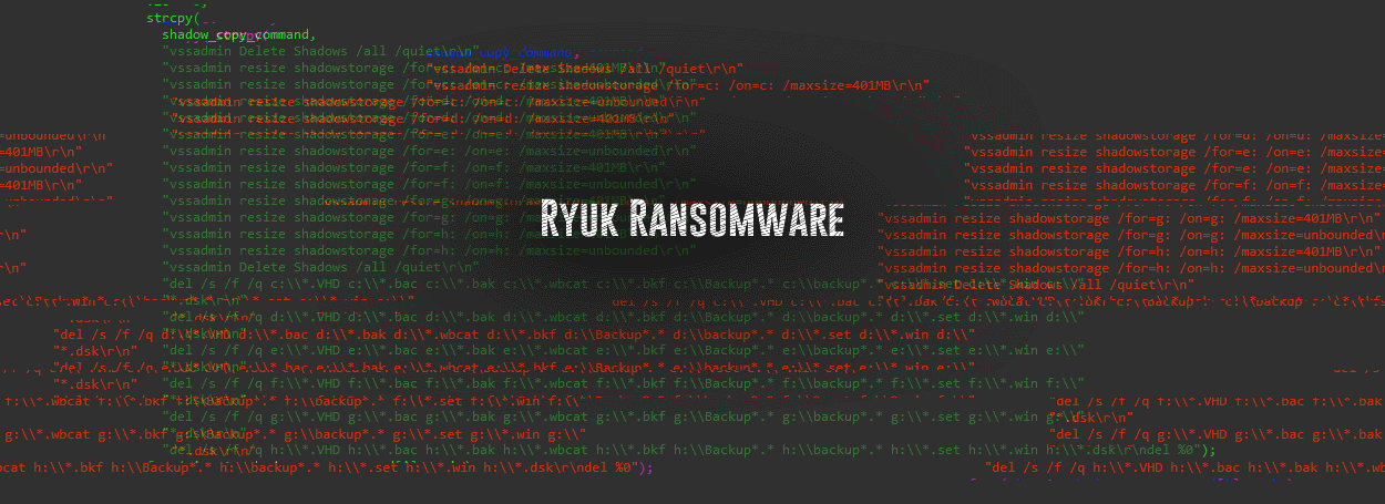 Ryuk, ransomware, cybersecurity 