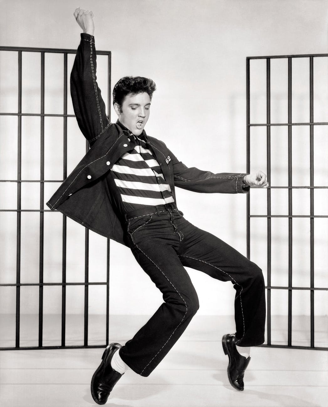 adolescent adult black and white casual
Elvis Presley