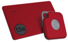 Tile Limited Edition Bluetooth Tracker – Ruby Red
