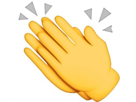 Clapping hands, emoji 