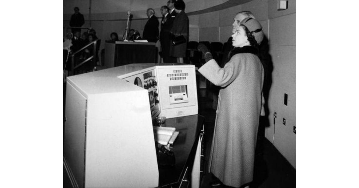 The Queen officially opens a new telescope at the Royal Greenwich Observatory in 1967