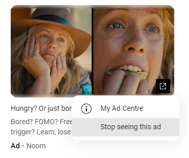 youtube noom ads