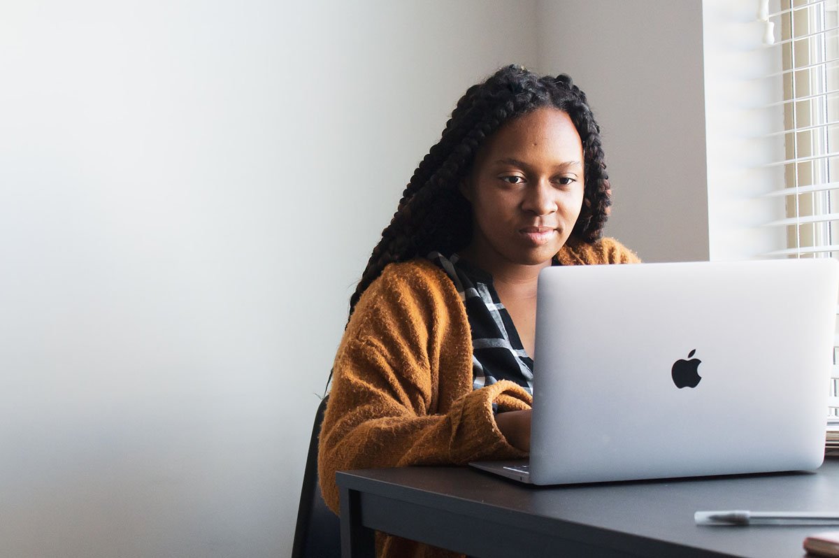 female laptop