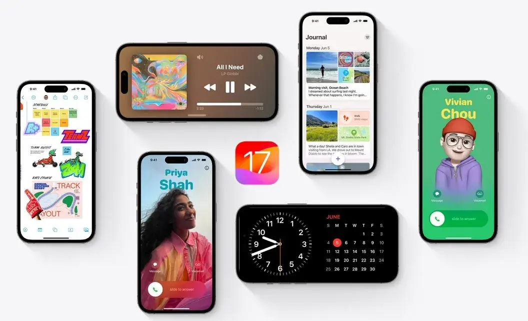iOS 17 App Showcase for Apple Phone