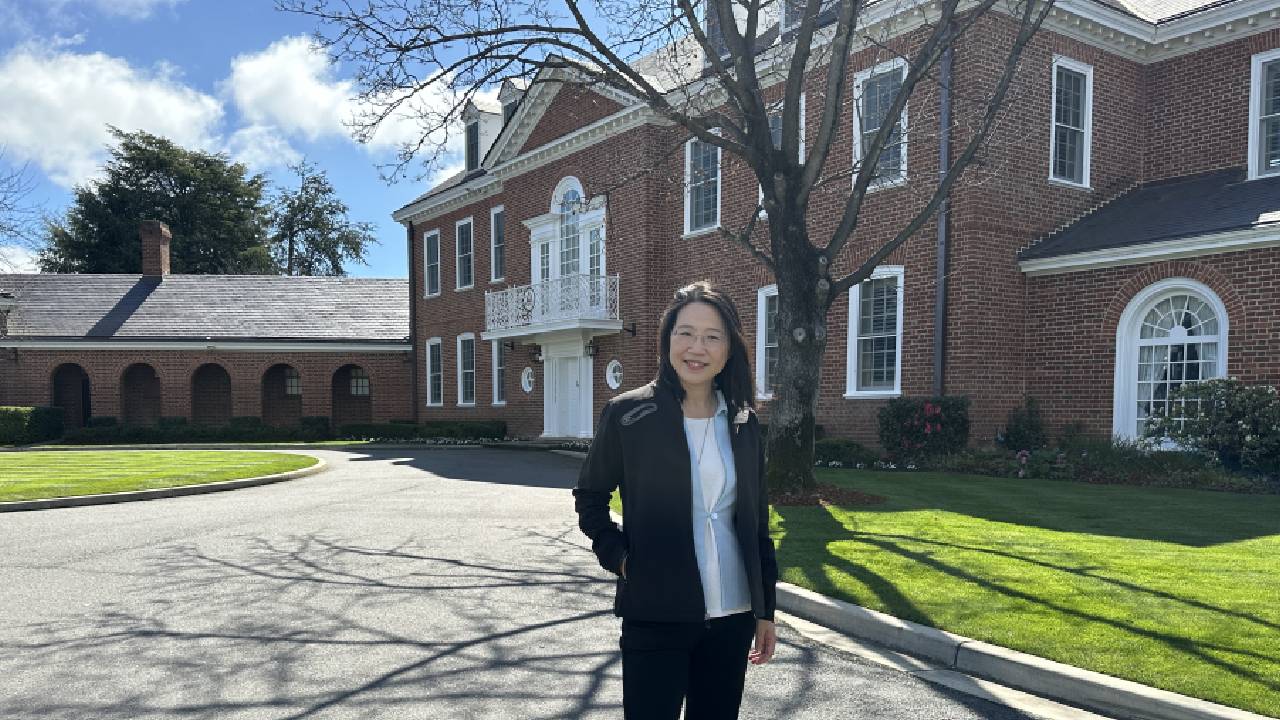 Michelle Zou during a recent trip to the US Embassy in Canberra