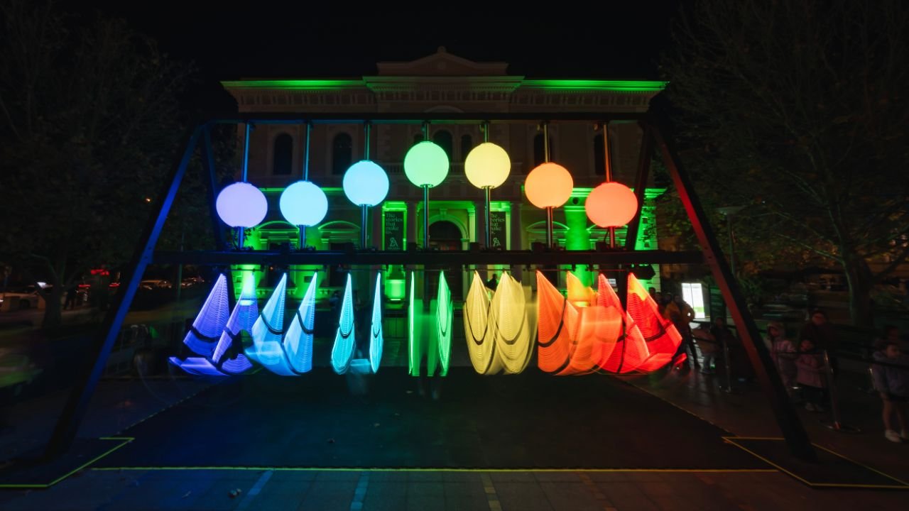 Best events at illuminate Adelaide Spectrum of Happiness swings