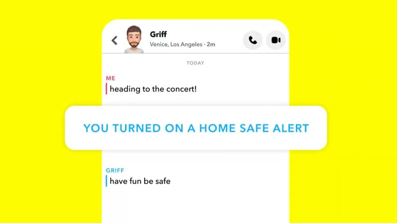 Snapchat Home Safe Alerts