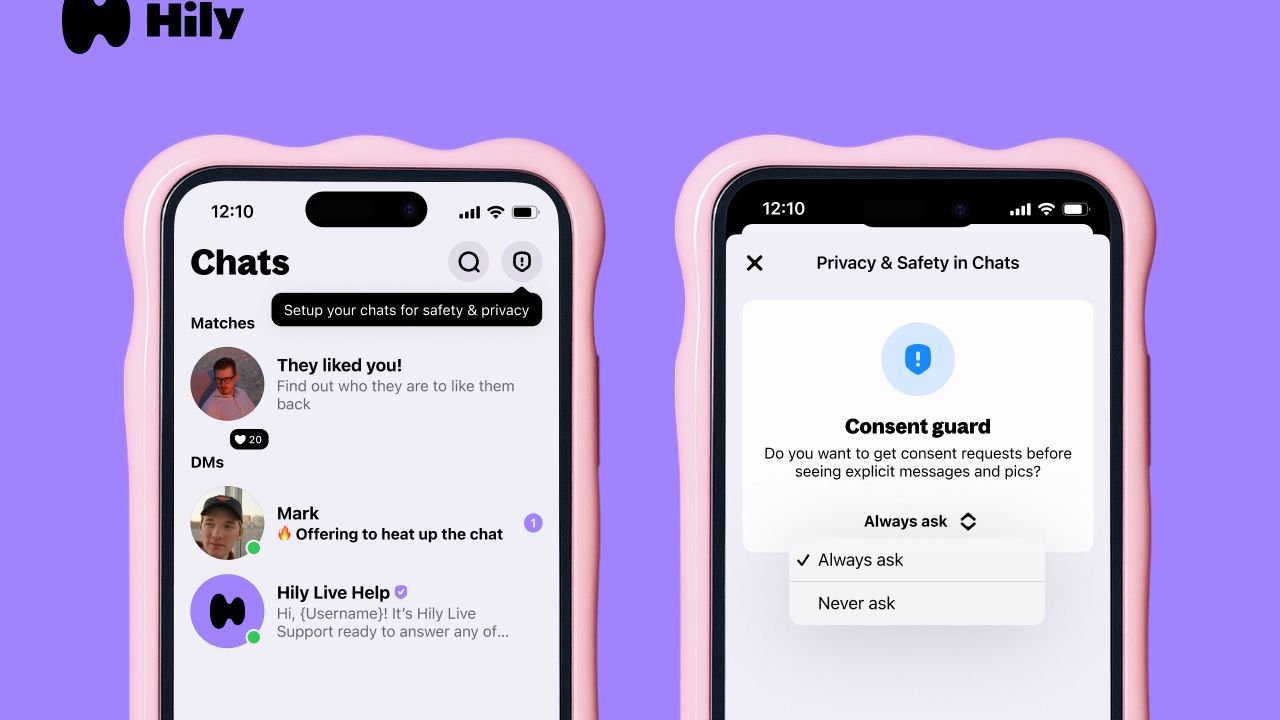 Hily app consent feature for nudes