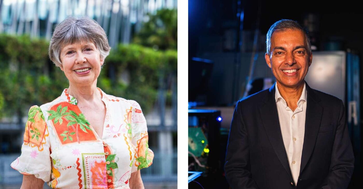 Professor Lidia Morawska and Dr Vikram Sharma, awarded the Prime Minister’s Prize for Innovation