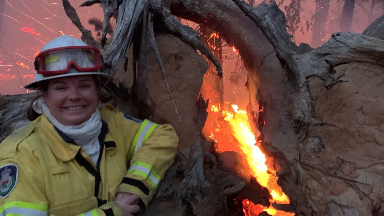 Volunteer firefighter M’Shenda Turner bushfire season