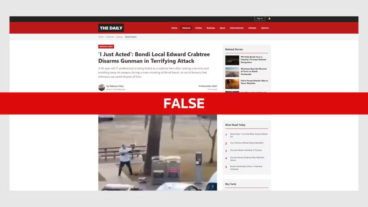 Bondi Beach Shooting Fake News myths