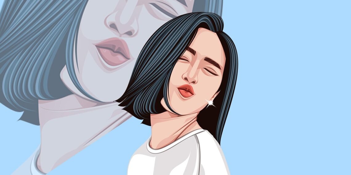 woman, design, cartoon, artist, k pop, art, portrait