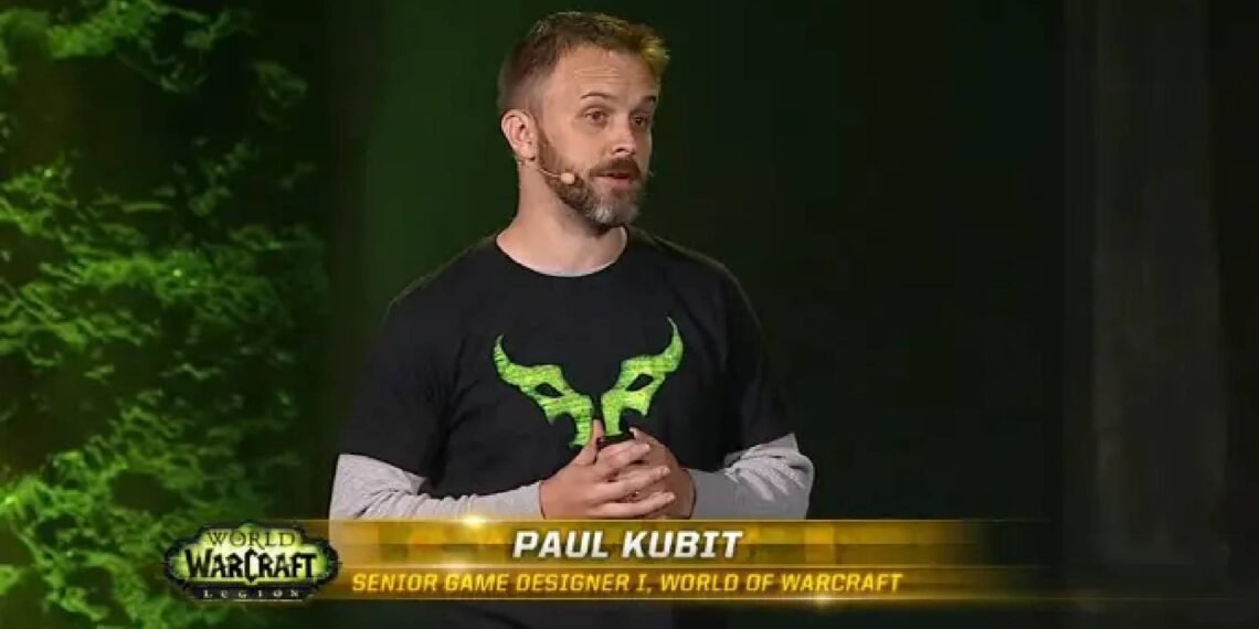Paul Kubit World Of Warcraft Senior Game Designer
