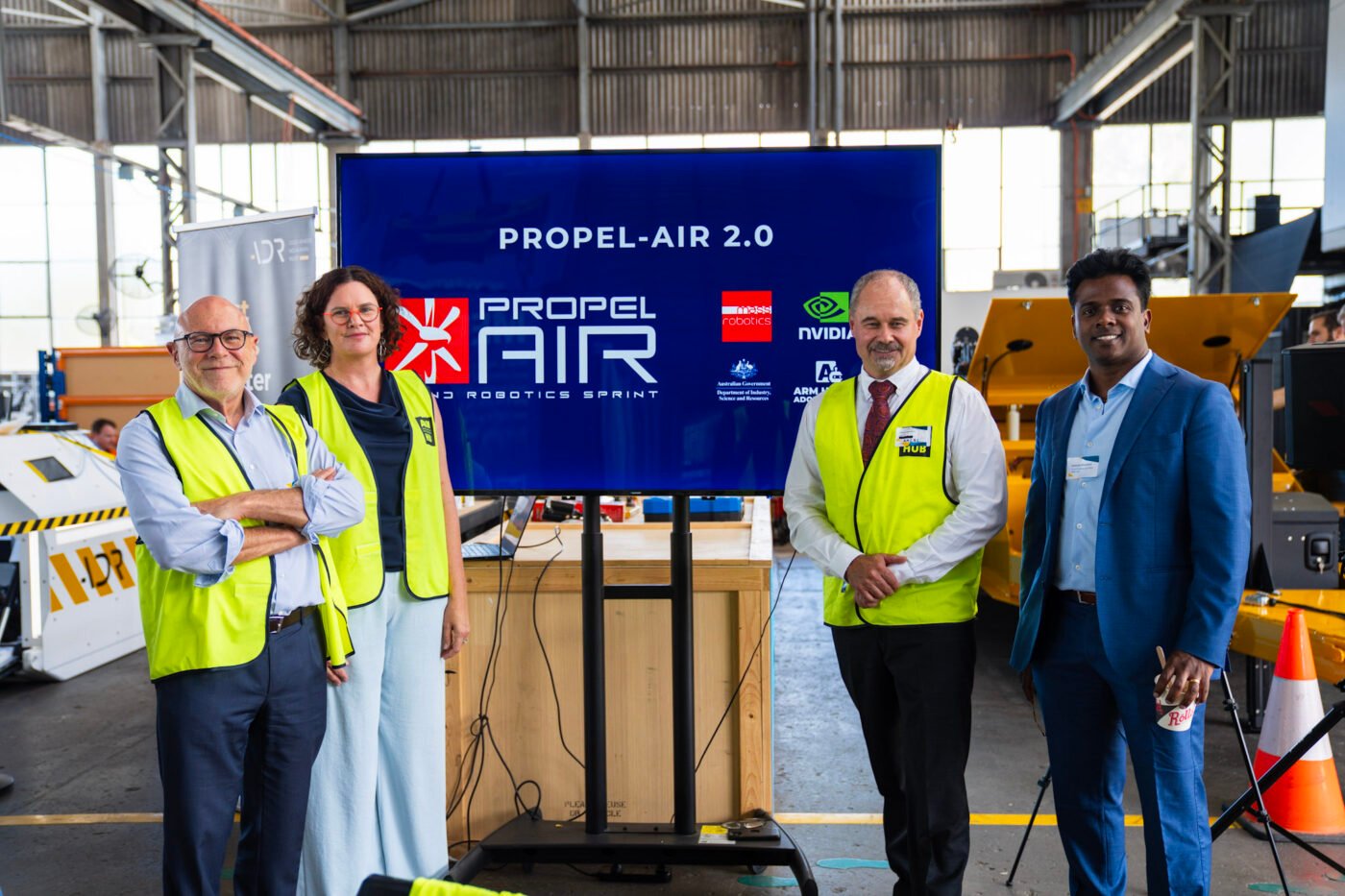 Group pic is (left to Right)
Roy Green, ARM Hub Chair
Cori Stewart CEO
Simon Marriott, Formero 
Samuel Jesuadian ARM Hub Commercial Director
