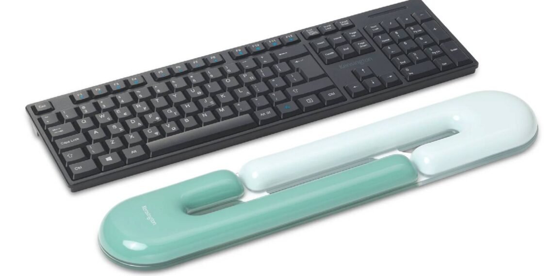 Kensington duo-gel-keyboard-wrist-rest-loop-design