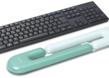 Kensington duo-gel-keyboard-wrist-rest-loop-design