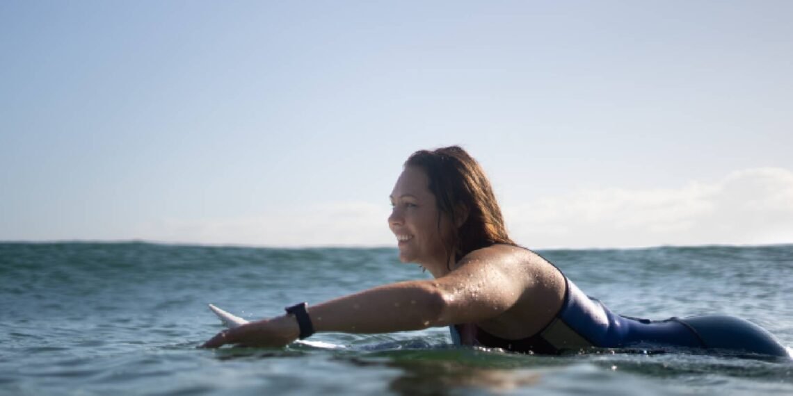 female surfer Sarah Beardmore